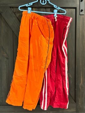 Gymboree Orange and Red Track Pants - Bold Colorblock Set